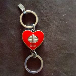 Coach turn lock 2-in-1 valet key fob